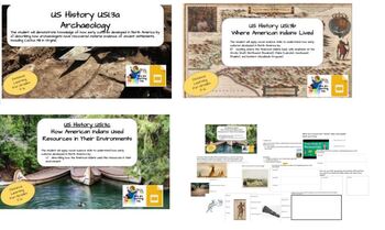 Preview of US History USI.3a-c-Early Native American Distance Learning Bundle