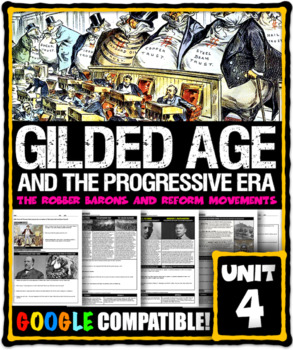 Preview of The Gilded Age and the Progressive Era (Complete Unit)