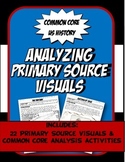 US History Working with Primary Source VISUALS Activity Bundle
