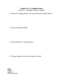 US History Worksheet: A Changing Nation (Chapter 10)