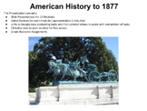 US History to 1877 Remote Learning Lesson Plans