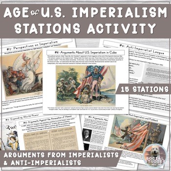 Preview of US Imperialism Stations: Spanish-American War, Cuba, Philippines, China, Hawaii