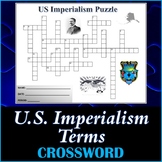 US Imperialism US History Crossword Puzzle Activity Worksheet