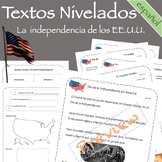 Día de la Independencia / US Independence Day Leveled Text Bundle