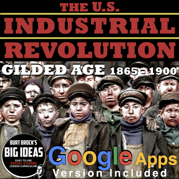 Preview of US Industrial Revolution/Gilded Age Unit: PPTs, Guided Notes, Worksheets, Test
