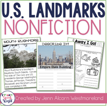 Preview of US Landmarks Language Activities