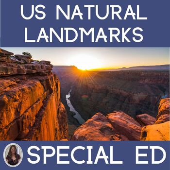 Preview of US Landmarks Natural for Special Education PRINT and DIGITAL