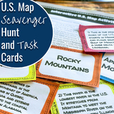 U.S. Map Scavenger Hunt and Task Cards