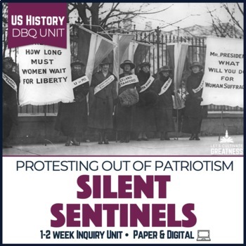 Preview of Silent Sentinels Suffrage Movement DBQ Unit Print & Digital