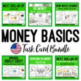 US Money Basics Task Card Bundle