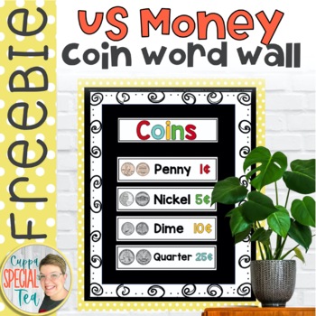 Preview of US Money Coins Word Wall