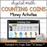 US Money Counting Coins With Digital Manipulatives for Goo