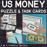 US Money : Puzzle and task cards