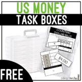 US Money Task Boxes - Counting Dollars & Pennies 10 Frame FREEBIE
