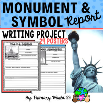 Preview of Monument & Symbol Research Report Writing  Project Common Core