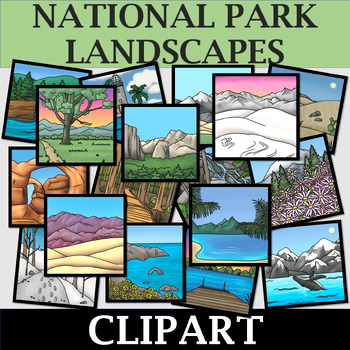 Preview of US National Park Landscapes - 197 Clipart Images!