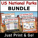 US National Parks BUNDLE | No Prep - Just Print and Go!