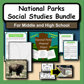Preview of US National Parks Social Studies Bundle for Middle or High School History Class