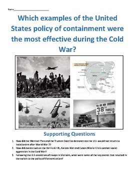Preview of US Policy of Containment during Cold War