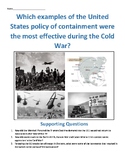 US Policy of Containment during Cold War