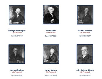 Preview of US President Nomenclature Cards from ShillerLearning