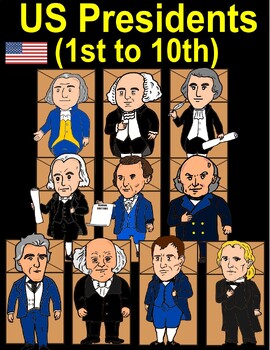 Preview of US Presidents BUNDLE - First to 10th: US Presidents Paper Bag Puppets