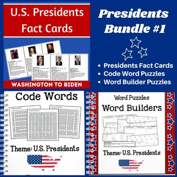 Preview of US Presidents Bundle | 4th-8th Grades