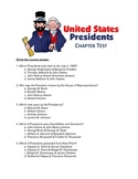 U.S. Presidents Chapter Test and Answer Key
