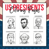 US Presidents Coloring Pages | Presidents Day Activities