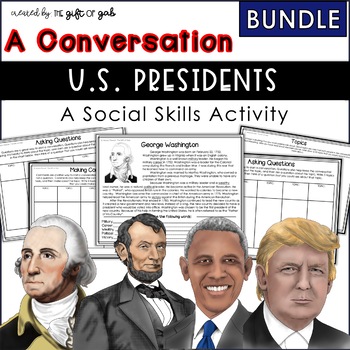 Preview of President's Day Speech Therapy Conversation Activities