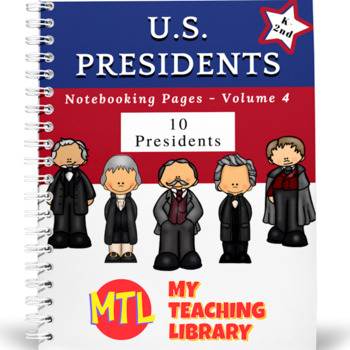 Preview of US Presidents Notebooking and Mini-Books | Volume 4