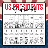 US Presidents - Printable Bookmarks | Presidents Day Activities