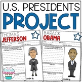 US Presidents Research Project Presidents Day Templates