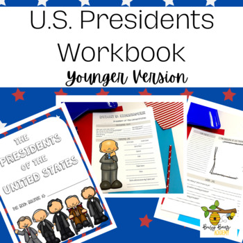 Preview of US Presidents Research Workbook for Younger Students/Lower Elementary