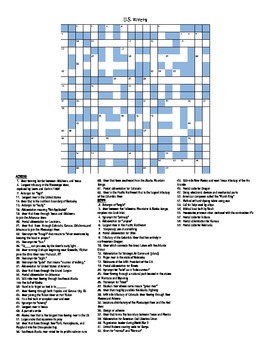 Preview of U.S. RIVERS CROSSWORD PUZZLE