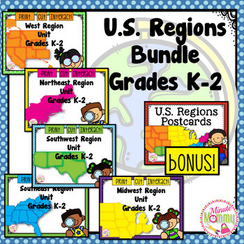 Preview of U.S. Regions K-2 Bundle