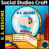 US Regions Research Social Studies Craft Project