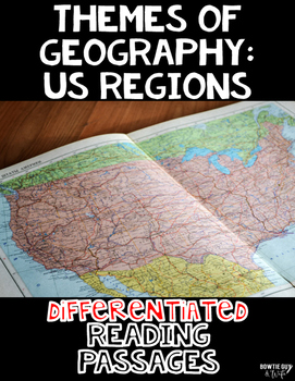 Preview of US Regions: Themes of Geography Nonfiction Differentiated Reading Texts