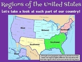 U.S. Regions -Unit Overview PowerPoint