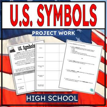 Preview of US Research Project Work on National Symbols for High School #catch24