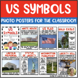 US Symbols Photo Posters of Statue of Liberty, Flag, Eagle