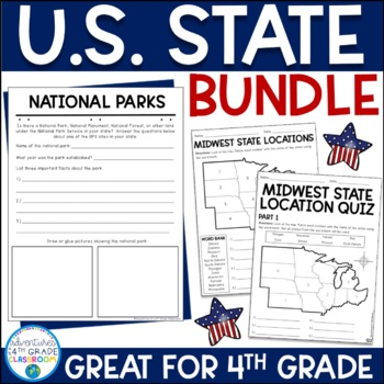 Preview of US State Activities & Project Bundle