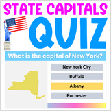 US State Capital Quiz - Multiple Choice - Interactive Whol