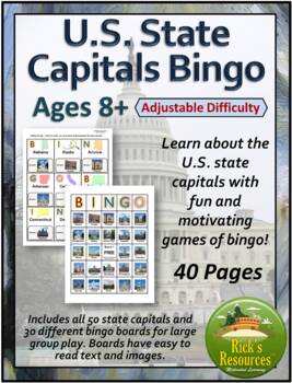 Preview of State Capitals Bingo Game