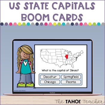 Preview of US State Capitals Boom Cards
