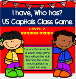 US State Capitals "I have, Who has" Whole Class Card Game 