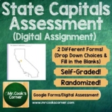 US State Capitals Quiz - Digital Assessments (Google Forms)