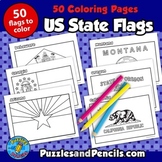 US State Flags Coloring Pages | 50 Flags to Make