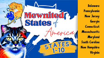 Preview of US State Geography - Mewnited States Unit Study - Bundle 1