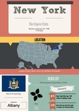 U.S. State Profile Poster / Handout: New York Facts